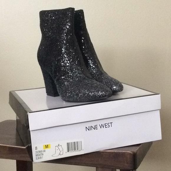 Nine West Shoes - Nine West Ombré Sequence Ankle Booties sz8